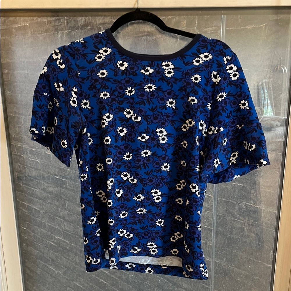 Draper James Blue Fitted Blouse